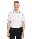 Puma 537477 Volition Skylight Patriotic Polo in Brt wht/ nvy blz