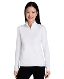 Puma 535516 Women's Cloudspun Rockaway Quarter-Zip in Bright white