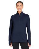 Puma PG400W Women's Bandon Quarter-Zip Pullover in Navy blazer