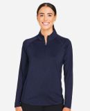 Puma 625902 Women's You-V Quarter Zip Pullover in Deep navy