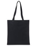 Gemline 102032 Aware™ Recycled Cotton Tote in Black