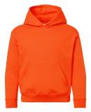 LA T 2296 Youth Pullover Fleece Hoodie in Orange