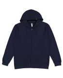 LA T 6927 UNISEX FULL ZIP FLEECE in Navy
