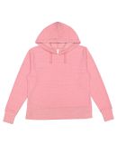 LA T 3536 LADIES VINTAGE WASH HOODIE in Weathered mauvelous
