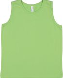 LA T 6123 YOUTH FINE JERSEY TANK in Key lime