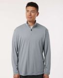 Allpro 41870 Pro-Lock Performance Quarter-Zip Pull in Heather steel