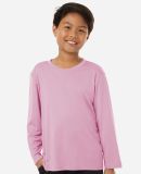 Allpro 48400Y Pro-Lock Youth Performance Long Slee in Light pink