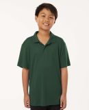 Allpro 41800Y Pro-Lock Youth Performance Polo in Forest green