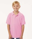 Allpro 62800Y Youth Pique Polo in Light pink