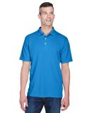 8445 UltraClub® Men's Cool & Dry Stain-Release Pe in Pacific blue