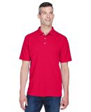 8445 UltraClub® Men's Cool & Dry Stain-Release Pe in Red