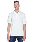 8445 UltraClub® Men's Cool & Dry Stain-Release Pe in White
