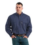 Berne Apparel  Berne Apparel FRSH10T Tall Flame-Resistant Button  in Navy