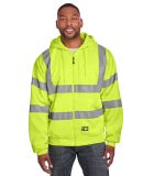 Berne Apparel HVF021T Tall Hi-Vis Class 3 Lined Fu in Hi vis yellow