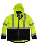 Berne Apparel HVJS206 Hi-Vis Class 3 Hooded Soft S in Yellow