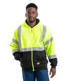 Berne Apparel HVF023 Hi-Vis Class 3 Color Block Fu in Hi vis yellow