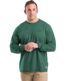 Berne Apparel BSM39 Performance Long Sleeve Pocket in Pine