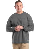 Berne Apparel  Berne Apparel BSM39 Performance Long Sleeve Pocket in Slate