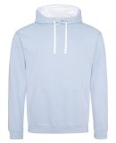 AWDis JHA003 Midweight Varsity Contrast Hooded Swe in Sky blue/arctic white