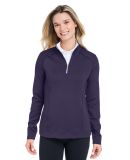 Fairway & Greene F12250 Women's Wells Quarter-Zip  in Eclipse/ white