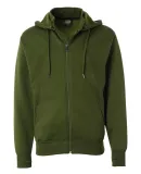 Independent Trading Co. - Hi-Tech Full-Zip Hooded  Olive