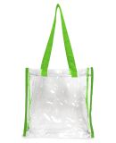 OAD Bags OAD5004 Clear Value Tote in Lime green