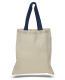 OAD Bags OAD105 Contrast-Color Handle Tote in Navy