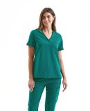 Onna NN300 Women's Limitless V-Neck Stretch Scrub  in Clean green