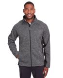 Spyder 187330 Constant Full-Zip Sweater Fleece Jac in Black heather/ black