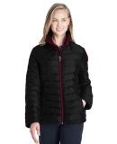 Spyder 187336 Women's Insulated Puffer Jacket in Black/ red