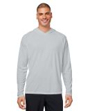 HUK  H12L010 LoPro Pursuit Long Sleeve Hooded T-Sh in Harbor mist