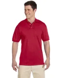 Jerzees J100 Adult Cotton Jersey Polo in True red