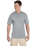 Jerzees J100 Adult Cotton Jersey Polo in Athletic heather