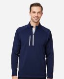 Zero Restriction L330 Quarter-Zip Pullover in Navy/ metallic silver