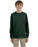 29BL Jerzees Youth Long-Sleeve Heavyweight 50/50 B in Forest green