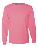 29LS Jerzees Adult Long-Sleeve Heavyweight 50/50 B Neon Pink