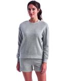 TriDri TD600 Women's Billie Side-Zip Sweatshirt in Heather grey