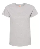 5680 Hanes® Ladies' Heavyweight T-Shirt Oxford Grey