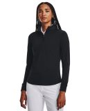 Under Armour 1377332 Women's Playoff Quarter-Zip P in Blk/ mt slv _001
