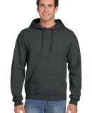 4997 Jerzees Adult Super Sweats® Hooded Pullover  in Black heather