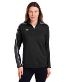 Under Armour 1383274 Women's Command Quarter-Zip 2 in Black/ white_001