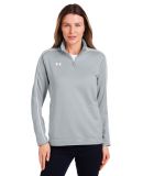 Under Armour 1383274 Women's Command Quarter-Zip 2 in Mod gry/ wh_011