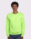 Jerzees 562 Adult NuBlend Crewneck Sweatshirt in Neon green