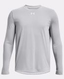 Under Armour 1377488 Youth Tech™ Team Long Sleev in Mod grey light heather/ white