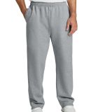 974 Jerzees Adult NuBlend® 50/50 Open-Bottom Swea in Athletic heather
