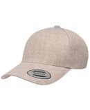 Burnside Clothing 5789M Premium Five-Panel Curved  in Heather