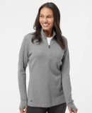 Adidas Golf Clothing A555 Women's 3-Stripes Quarte in Grey three melange