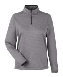 Core 365 CE73W Women's Venture Heathered Stripe Qu in Black/ white