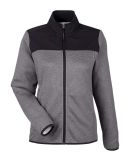 Core 365 CE74W Women's Venture Heathered Stripe Hy in Black/ white