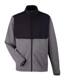 Core 365 CE74 Men's Venture Heathered Stripe Hybri in Black/ white